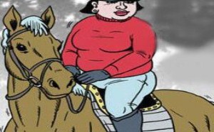 不知火舞搞笑漫画：骑马减肥